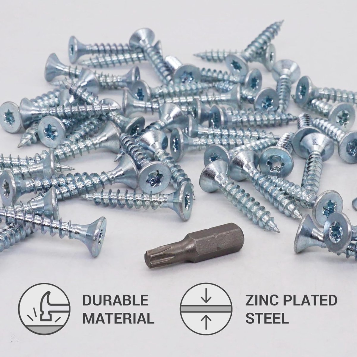Houtschroeven 5 x 30 mm - Gegalvaniseerd - Torx Kop - Geschikt voor houtconstructies - ShopVlot