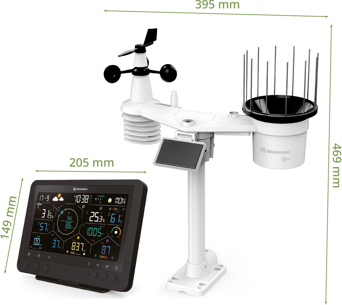 Bresser Weerstation - LoRa - 7-in-1 Professioneel Weerstation - Stratus