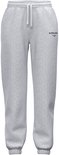 Lichtgrijze joggingbroek met trekkoord, elastische zoom en Björn Borg logo op linkerbeen. Vooraanzicht.