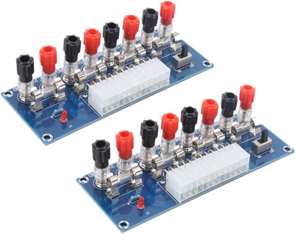 2 Stks 24 Pin ATX Power Board ATX-voedingskaart Board Computer Chassis Voeding Nemen Breakout Module Adapter voor Computer PC