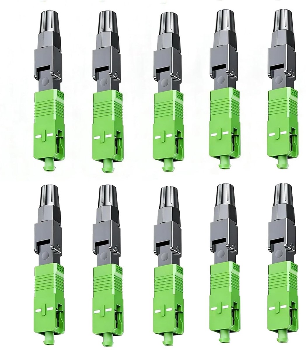 Glasvezelconnector 10 Stks - Snelle Koude Fiber - Single-Mode Verbinding - Eenvoudige Installatie - ShopVlot
