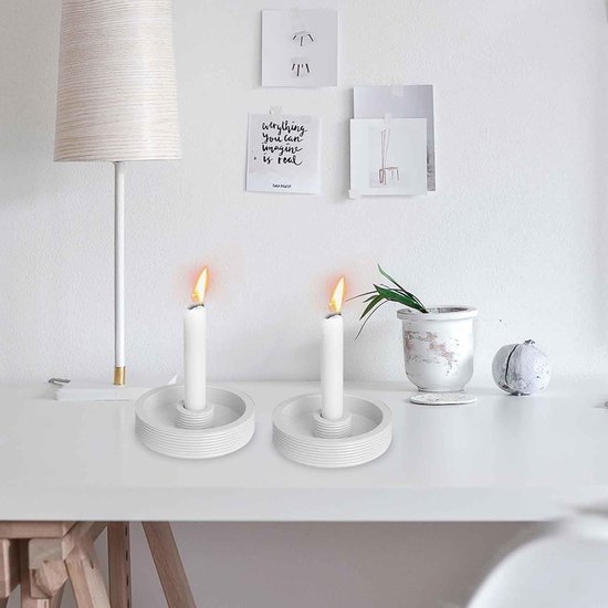 Kandelaar siliconen schimmel, ronde epoxyhars kaars stok gietvorm voor doe-het-zelf ambachten was kaars zeep kralen juwelendoos huisdecoratie tafel decoratie — afbeelding 5