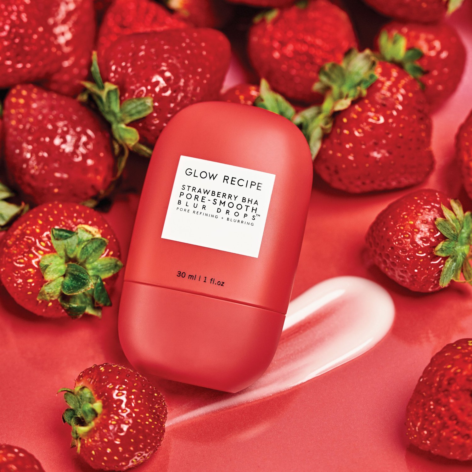 Glow Recipe - Strawberry BHA Pore-Smooth Blur Drops - Poriënverfijnend serum - 30 ml