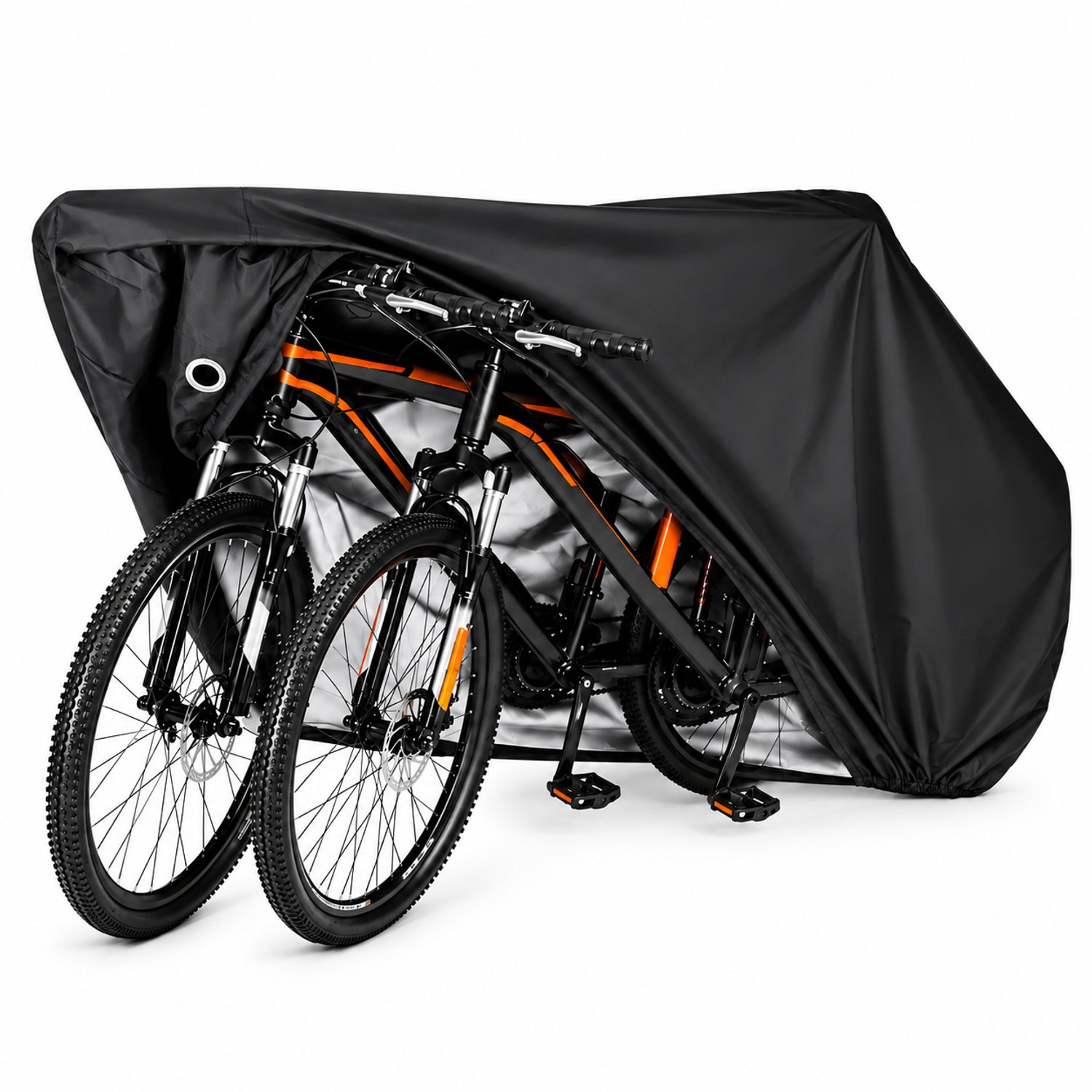 Fietshoes voor 2 Fietsen - Waterdichte Beschermhoes voor Fiets - Oxford Materiaal - E-Bike - Inclusief Opbergtas