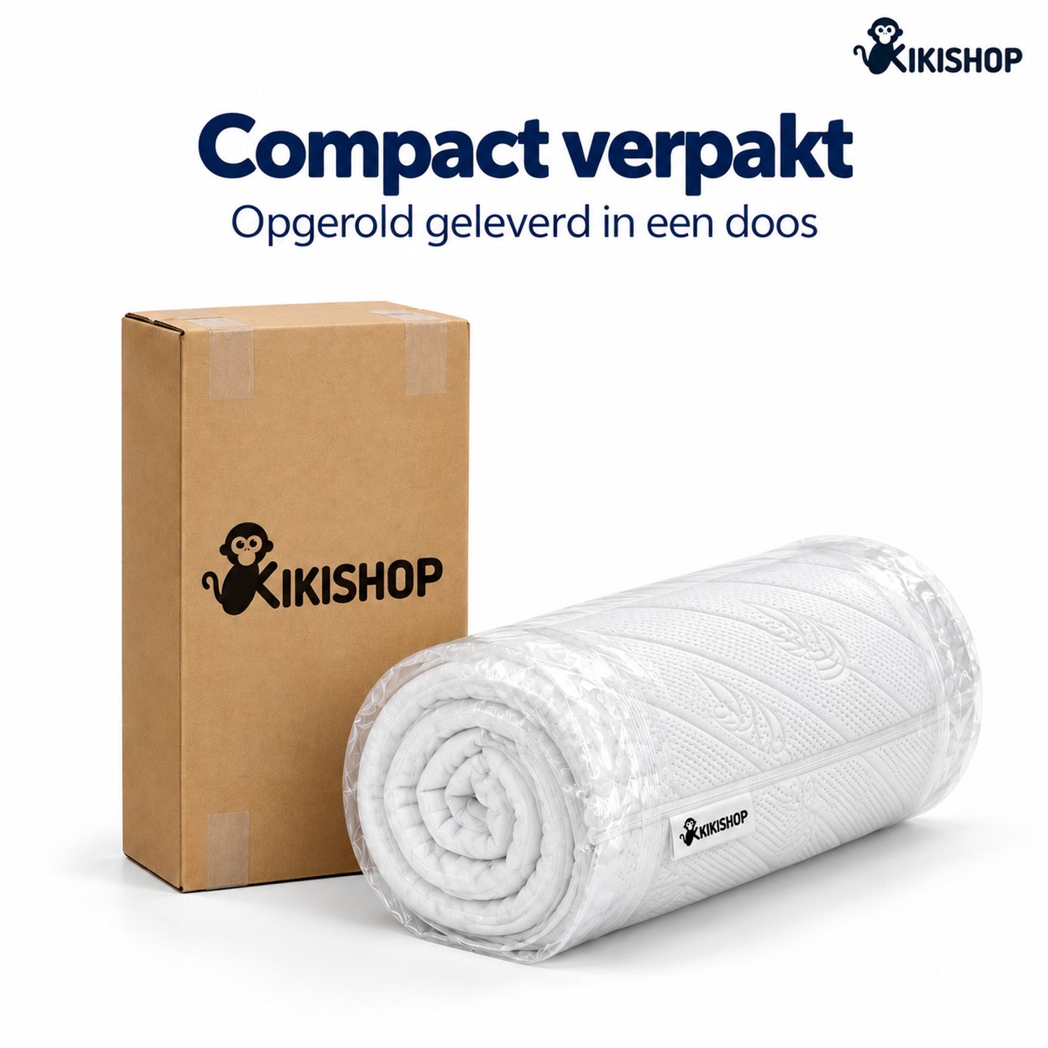 Kikishop Babymatras 60x120 cm - 14 cm dik - HR-schuim - Ledikant – foto 4
