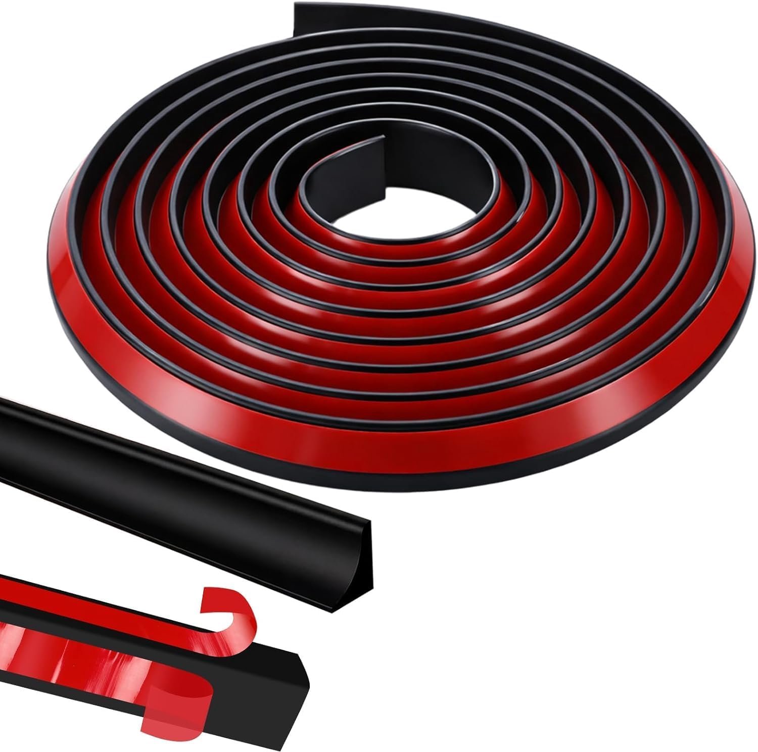flexibele hoeklijst 5 m - 15 mm x 15 mm - siliconen - waterdicht voor plafonds en muren - Vemera