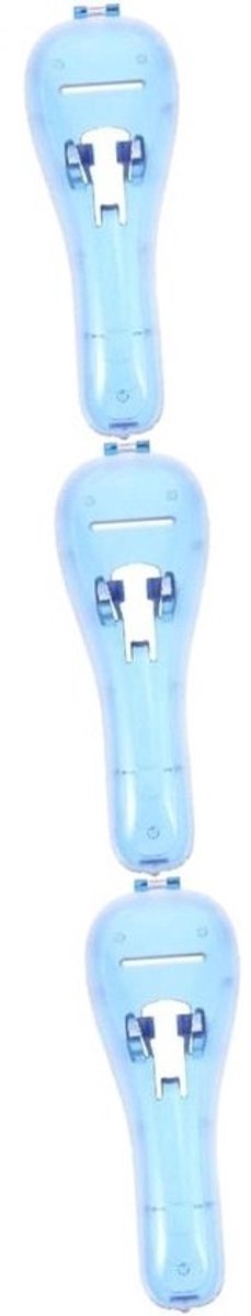 Reis Etui Scheerapparaat - Scheermes Houder - Veilig Opbergen - Verstelbare Pasvorm - 165 x 6 x 105 cm - Blauw