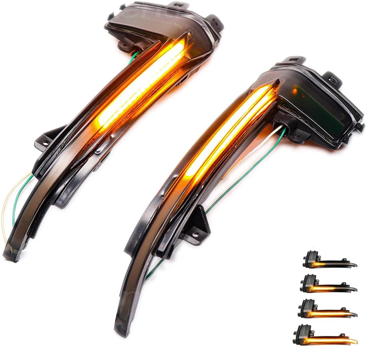 2 stuks LED Dynamische Spiegelrichtingaanwijzers Compatible For Audi A4 A5