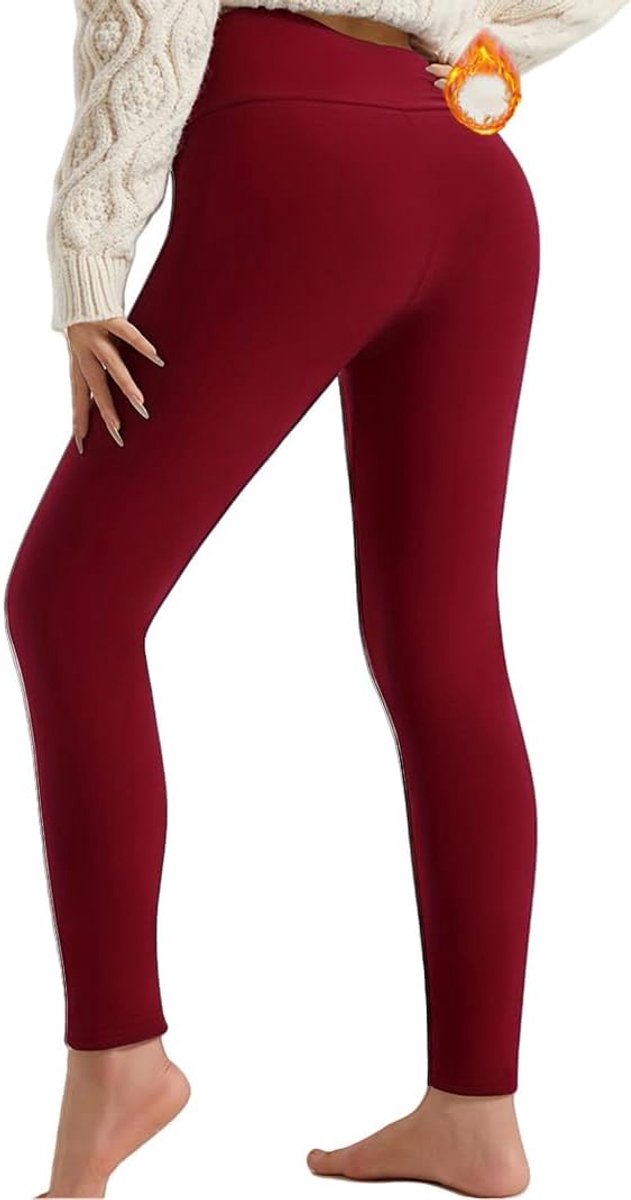 Leggings voor dames, fitnessstudio, warme sportbroek, winterlegging met hoge taille, voor hardlopen in de open lucht, wandelen, yoga, hardlopen, pilates voor dames