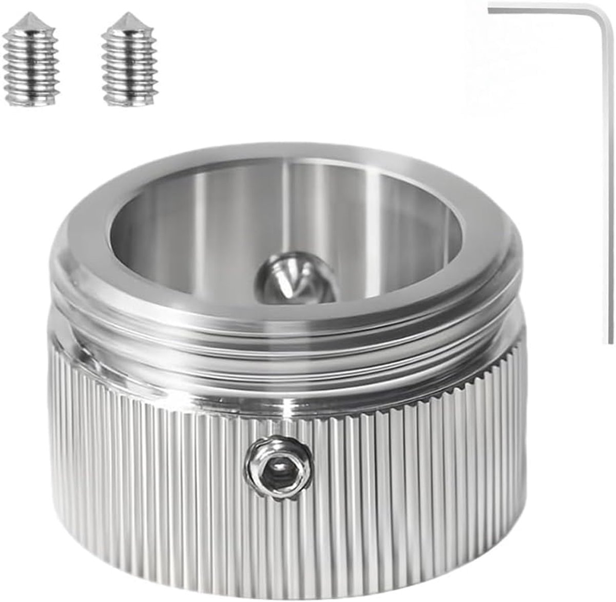 1 delige verwarmde klepadapter van roestvrij staal 304, thermostaatklepkop met verwarmingsstrip, thermostaatradiatorklep, RA naar M30 x 15 adapter.