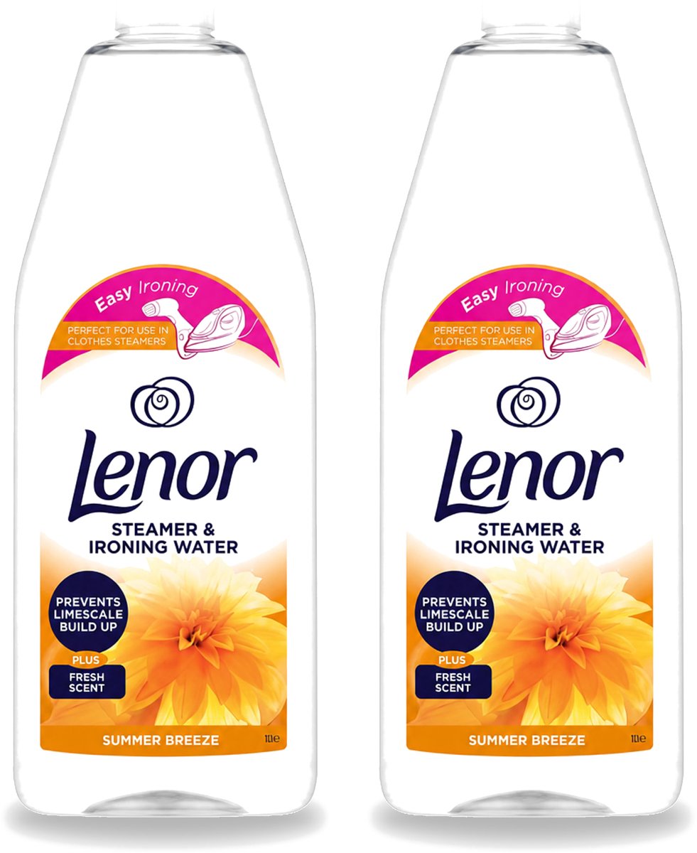 2 x Lenor - Strijkwater - Summer Breeze - Textielverfrisser - 1000 ml - Voordeelverpakking - 2 stuks