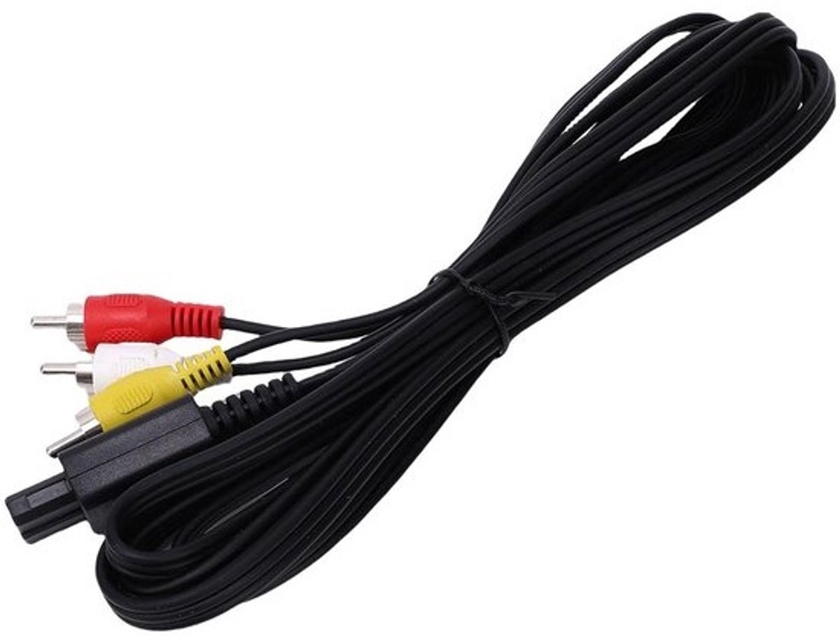 AV Composietkabel - Videokabel - Gameconsole Verbinden - Stabiele Signaaloverdracht - 104 g - Grijs