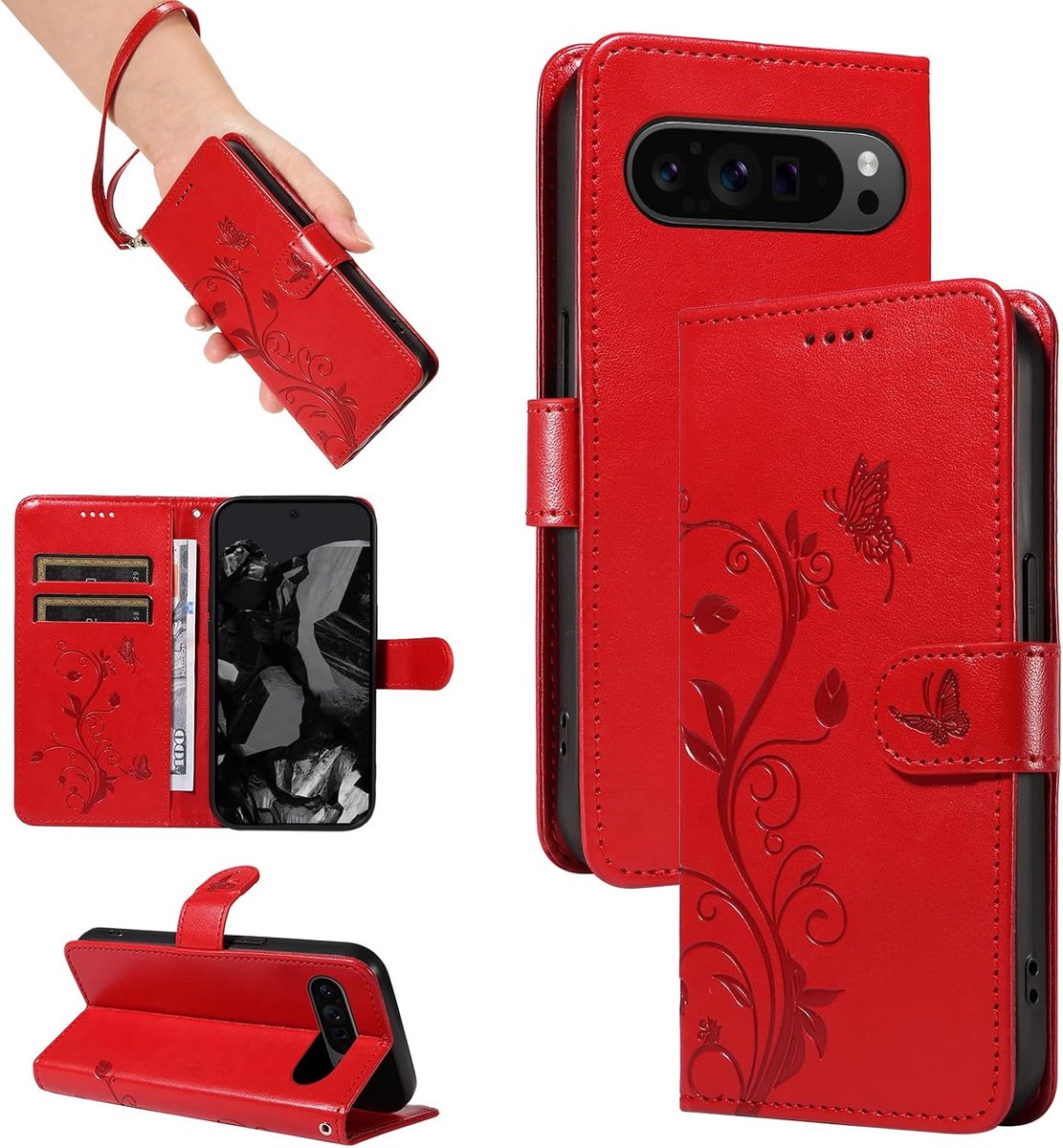 Hoesje voor Google Pixel 9 Pro XL, Rood