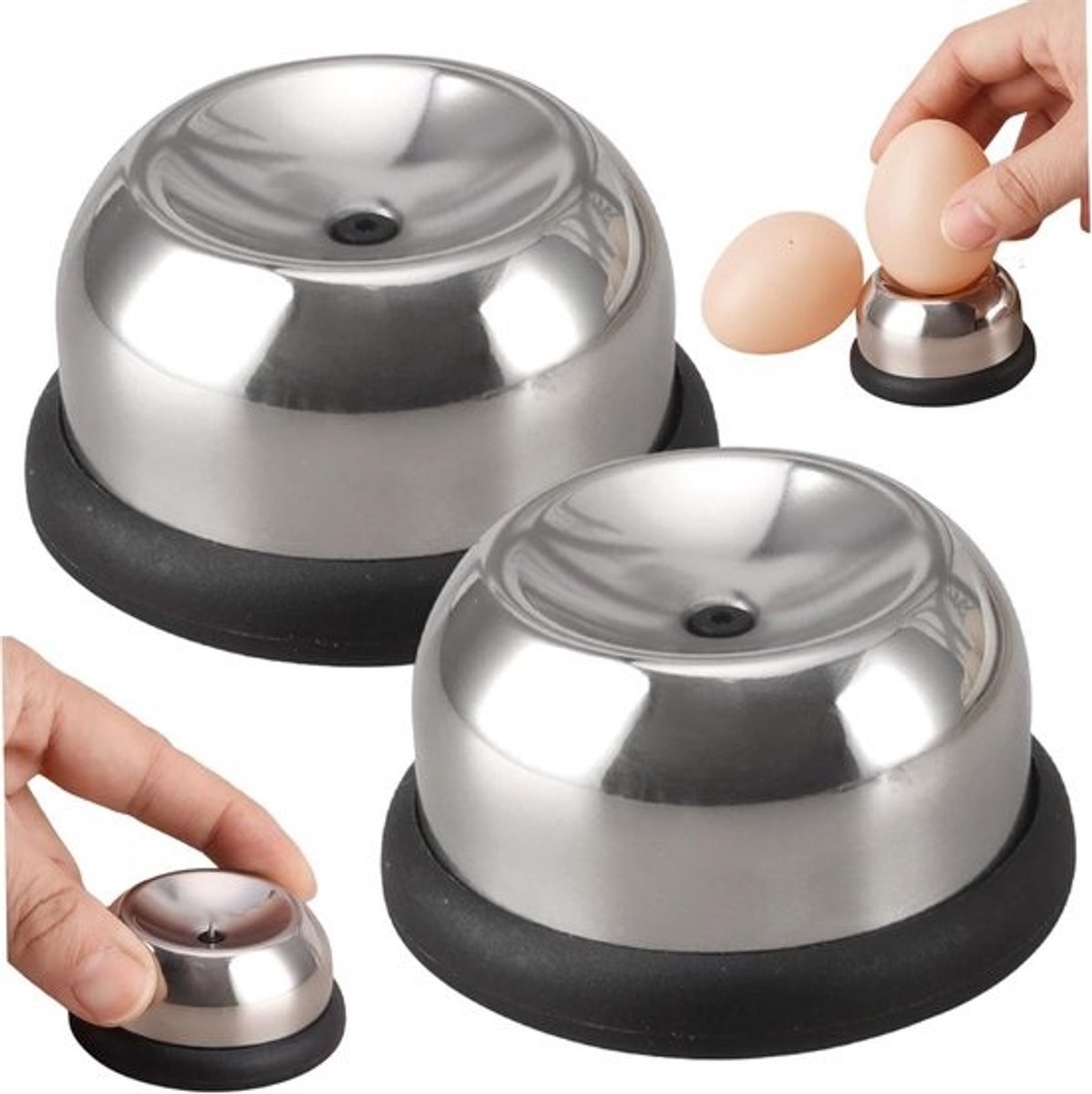 Eierprikkers - Keuken Gadget - Makkelijk Eieren Koken - Intrekbare Naald - Compact Formaat - Zilverkleurig