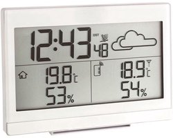 Weerstation Draadloos Binnen Buiten - Weerstation Binnen en Buiten - Weerstation met Buitensensor - Smart