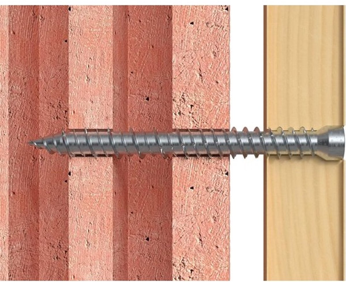 Houtschroeven Verzonken Kop Torx T30 Sterke Bevestiging voor Kozijnen 100 Stuks