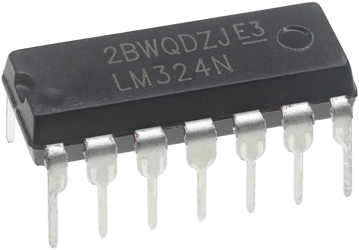 LM324 Operationele versterker Quad Laag Vermogen Operationele Versterker OP AMP DIP-14 14-polig (verpakking van 30 stuks)
