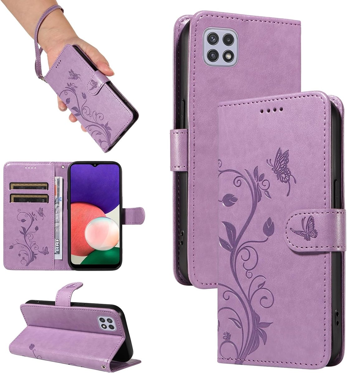 Hoesje voor Samsung Galaxy A22 5G / A22S 5G, Paars