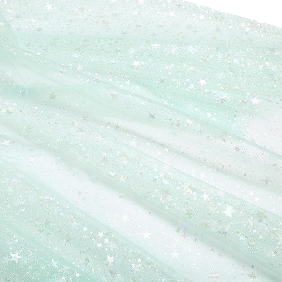 tule, 160cm x 100cm tule, organza stof (groen)
