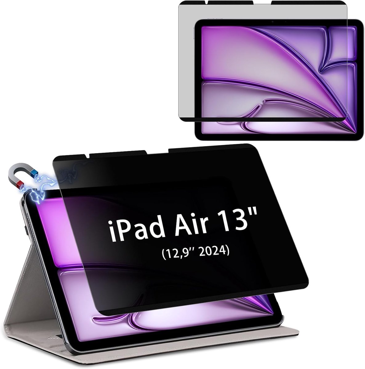 Magnetische inkijkbescherming voor iPad Air 13 inch M3 (2025) / M2 (2024)