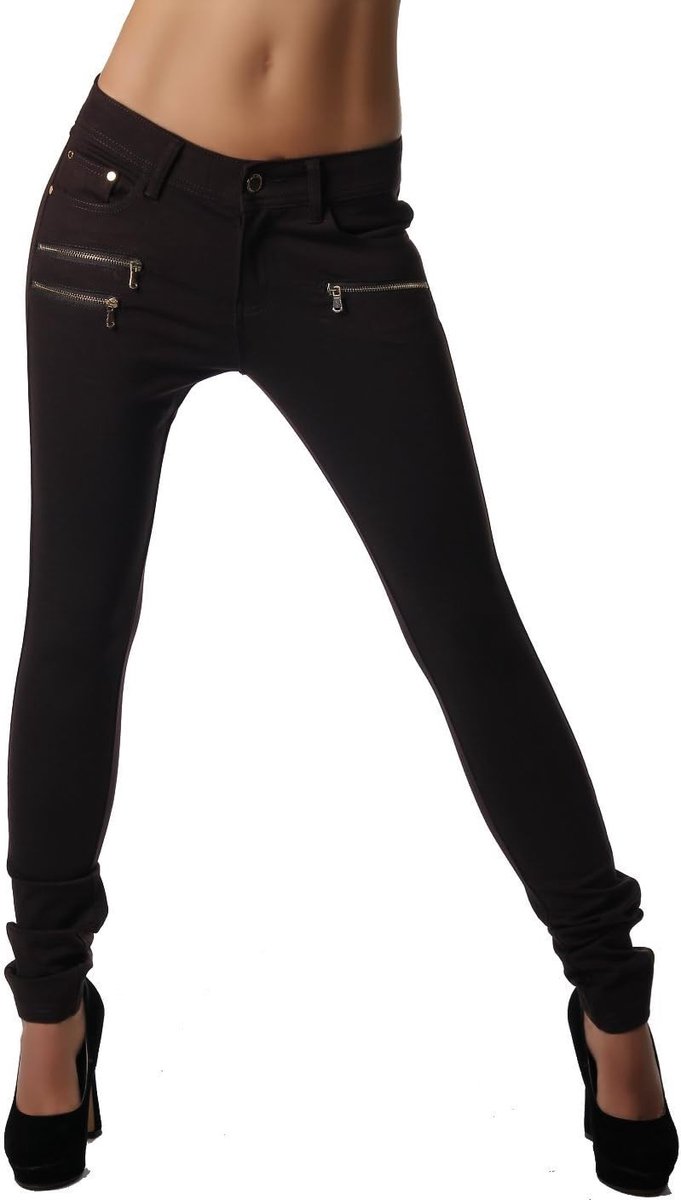 Age Damesbroek Jegging Legging Zipper stijlvol H086