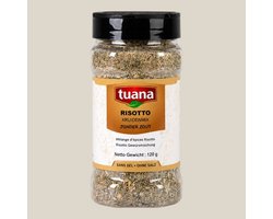 Tuana Kruiden - Risotto Kruidenmix Zonder Zout - Strooibus 100 Gram - Tuanashop - MP-R-0003