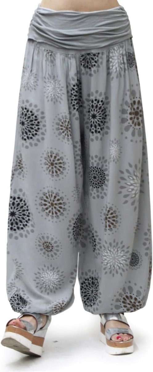Dames XXL lichtbloeiers harembroek vrijetijdsbroek zomerbroek broek met veel patronen damesbroek voor thuisrecreatie en sport
