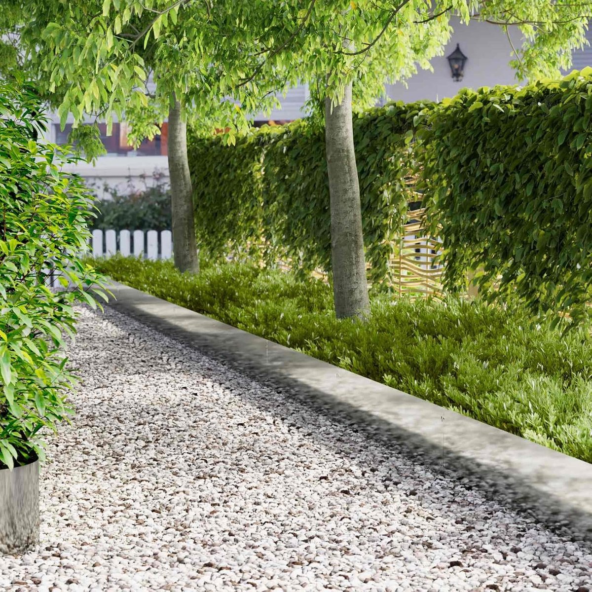 Set van 10 stuks, 103 x 30 cm, van metaal, flexibele tuinbegrenzing, bloembed omranding, zilver, weerbestendig staal, gazonrand voor het afscheiden van bloembedden