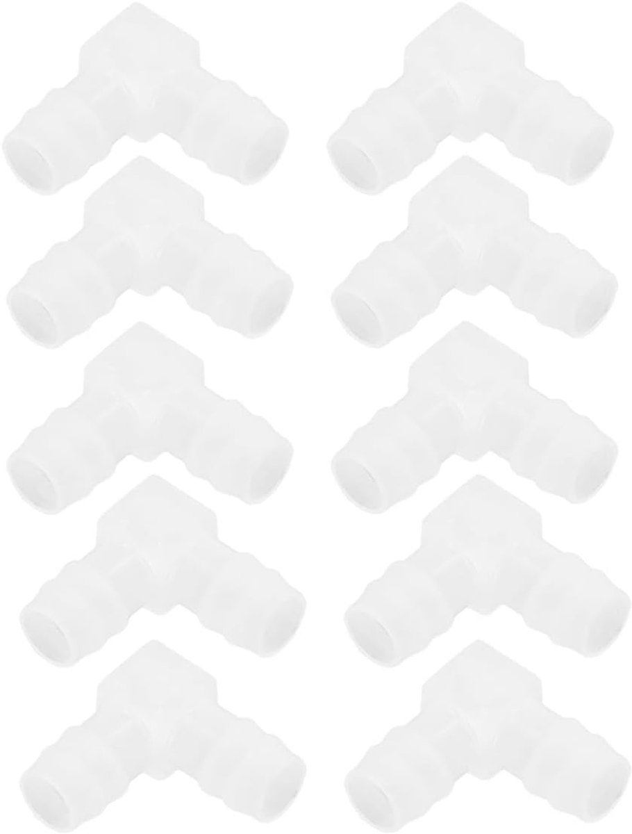 10 Pack Gelijke 90 graden elleboog, 16mm Barb Fitting