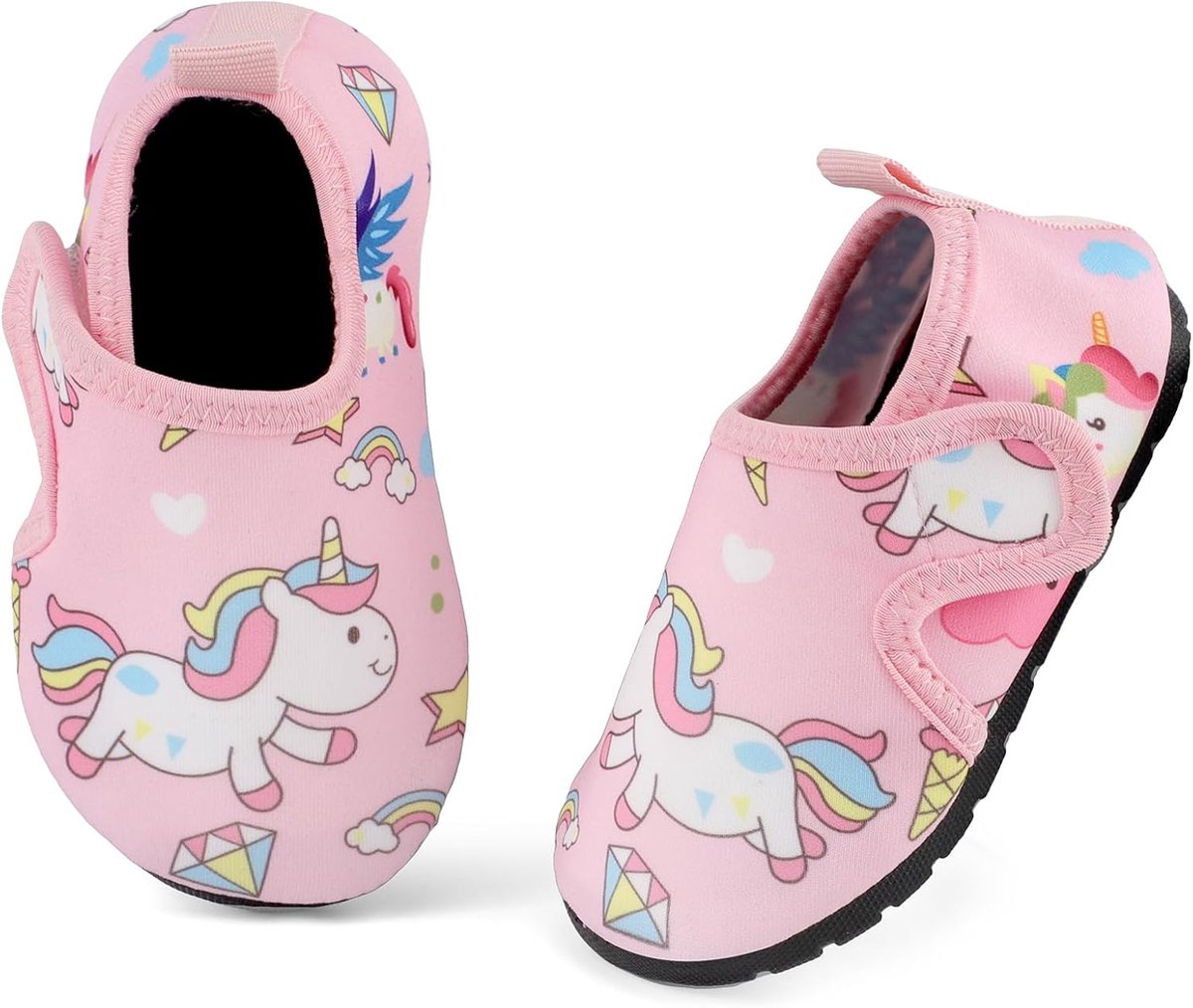 Waterschoenen voor baby's, antislip waterschoenen voor kinderen, meisjes, sneldrogend, voor strand, zwembad, zwemmen