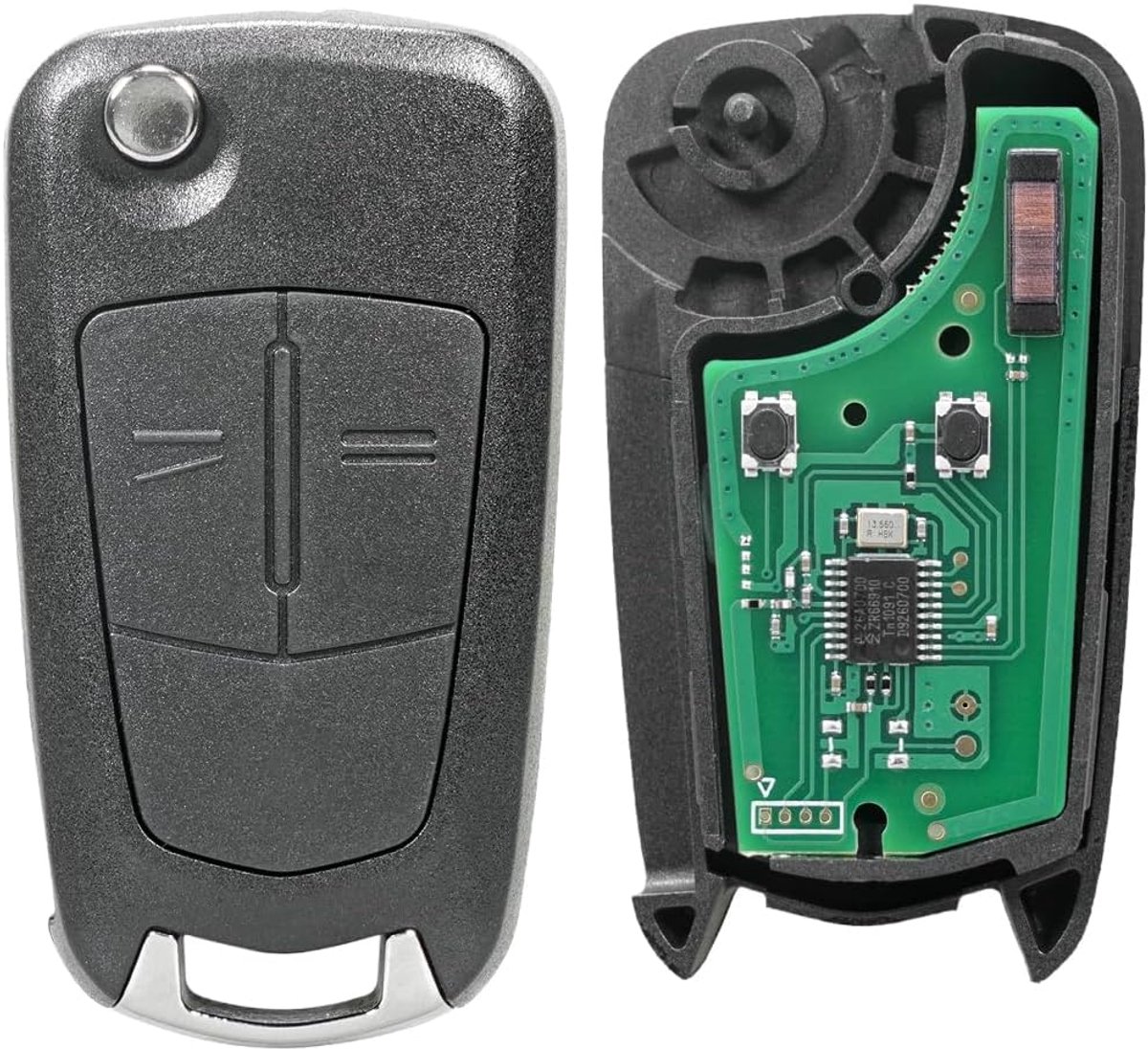 433 2 toetsen sleutel vervanging sleutelhanger systeem chip PCF7941 HU100