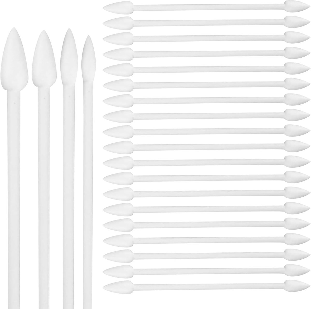 Wattenstaafjes met dubbele punt, 4 maten, puntige wattenstaafjes, multifunctionele reinigingsstaafjes, voor make-up, polijsten, reiniging van de oren