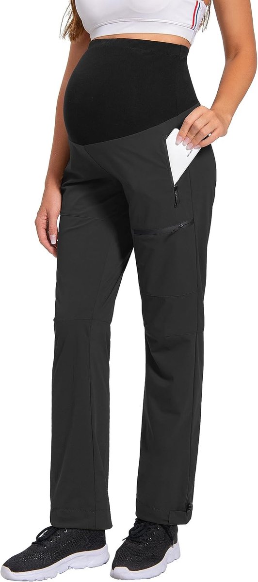 Zwangerschapsbroek voor dames, cargobroek, sneldrogend, wandelen, sport, training, zwangerschapsbroek, lounge, vrije tijd, outdoorbroek