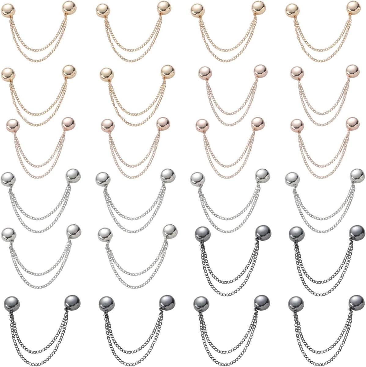 24Pcs Magnetische Absorptie Mond Gespen, Naad-Vrije Zomen, Vouwgereedschap, Compacte, Onzichtbare En Naadloze, Vaste Multifunctionele King Gespen.