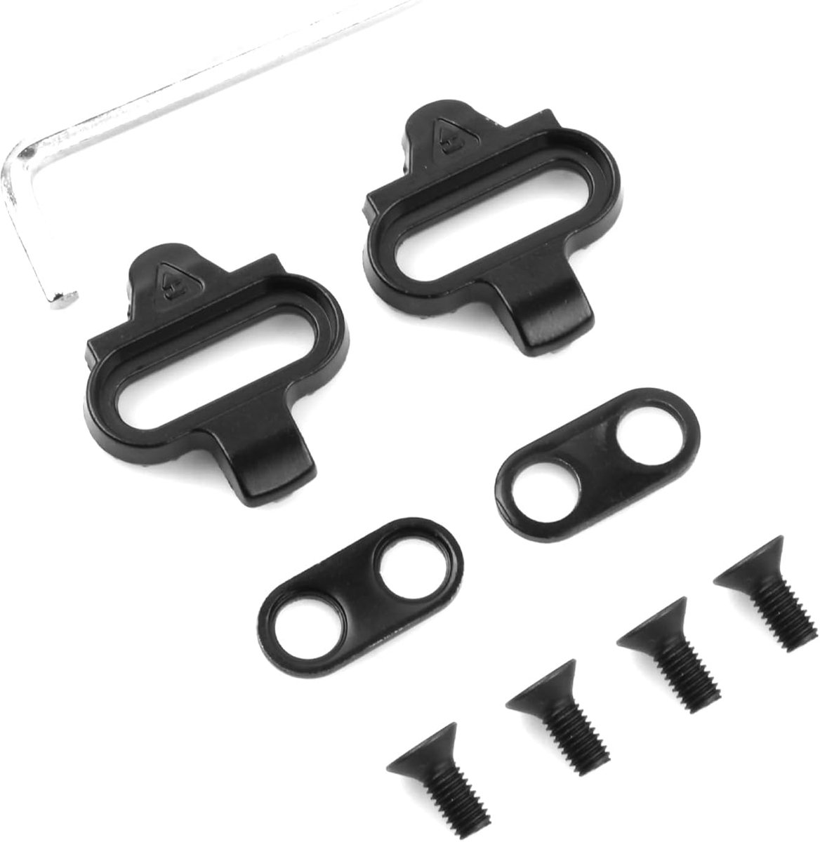 Set met SPD-pedaalnoppen zelfborgend pedaal, schoenen voor mountainbike, mountainbike, universele fiets, compatibel met spinning- en schoenbevestigingen voor mountainbikes