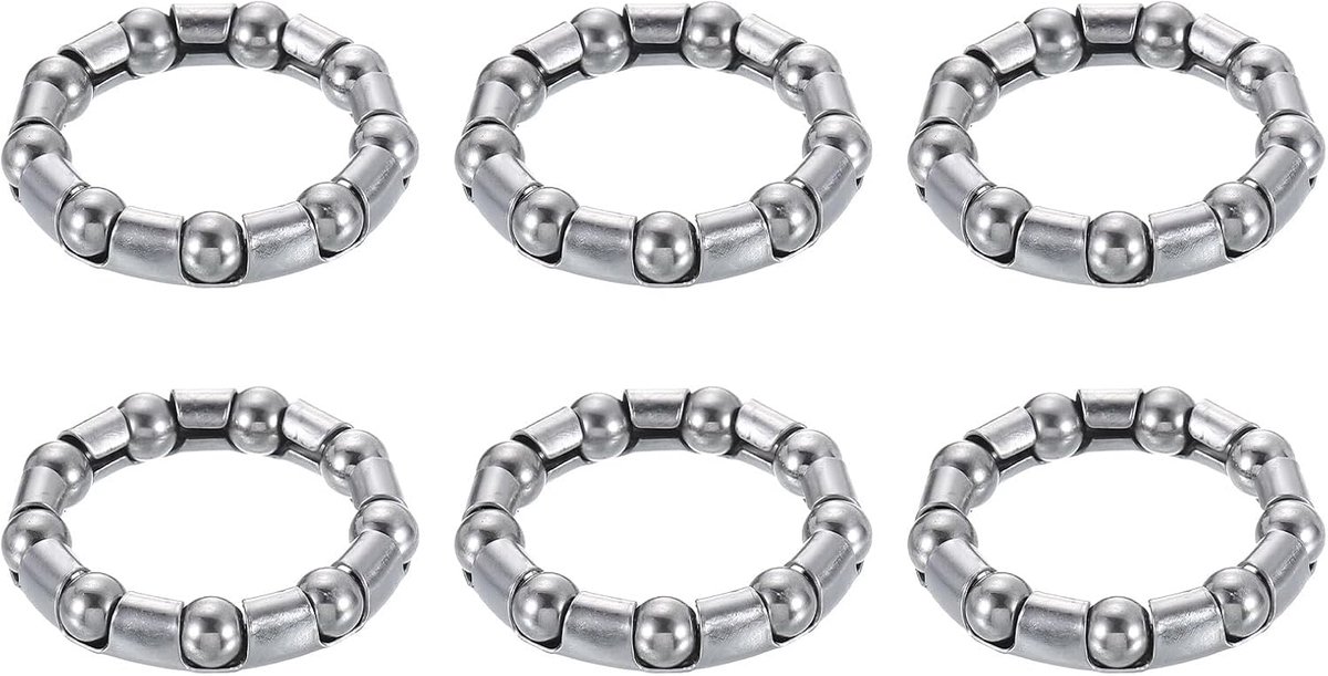 Fietsslinger kogellagers 5/16 inch (8 mm) x 9 kogels, 6 stuks reservekogellagers voor trapas fietsframelager reparatie
