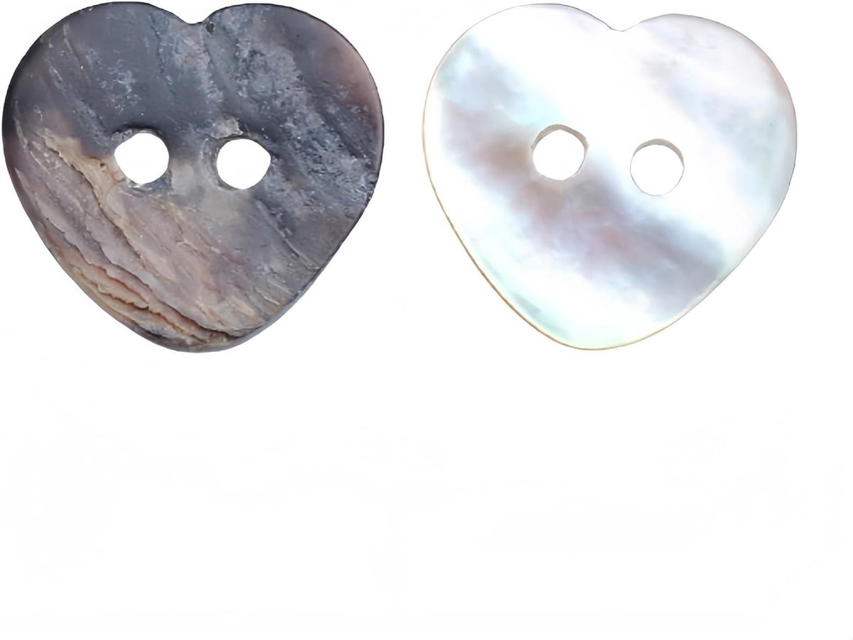 5 Stuks 2 Gaten Hart Ster Bloem Vierkant Vormige Parelmoer Natuurlijke Schelp Knopen voor Naaien Knutselen Scrapbooking