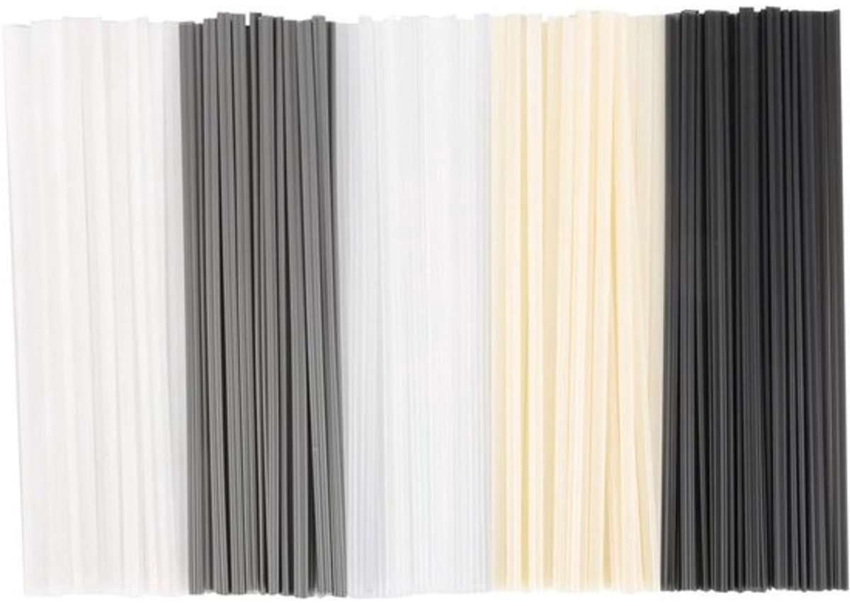 Welding Staven voor Plastic Reparatie, ABS/PVC/PE/PP, Set van 50 Stuks voor Efficiënt Lassen en Herstellen van Kunststof