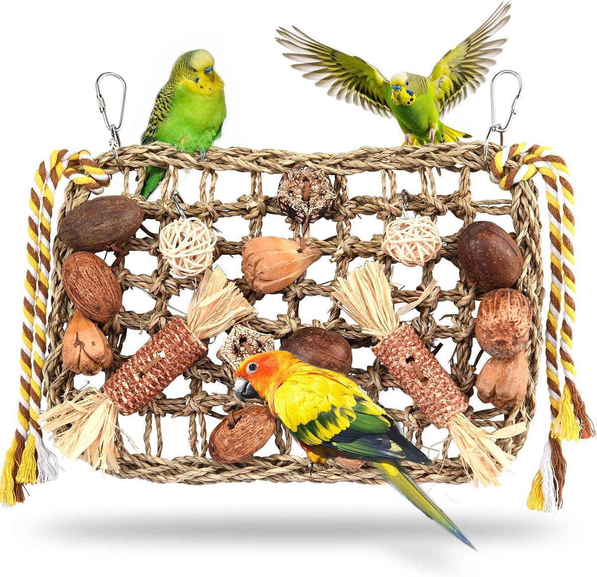 Speelgoed papegaaien kooi speelgoed papegaai speelgoed natuurlijk hout Parkiet speelgoed papegaai kauwspeelgoed bird toys