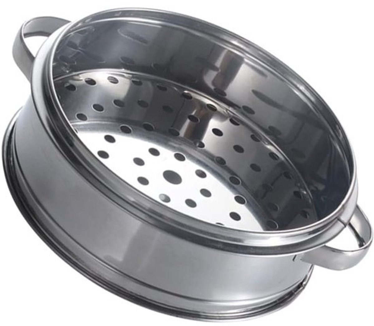 Stoommand RVS - Stoomoven Accessoire - Gestoomde Broodjes - Ergonomisch Handvat - 18 x 18 x 6 cm - Zilver