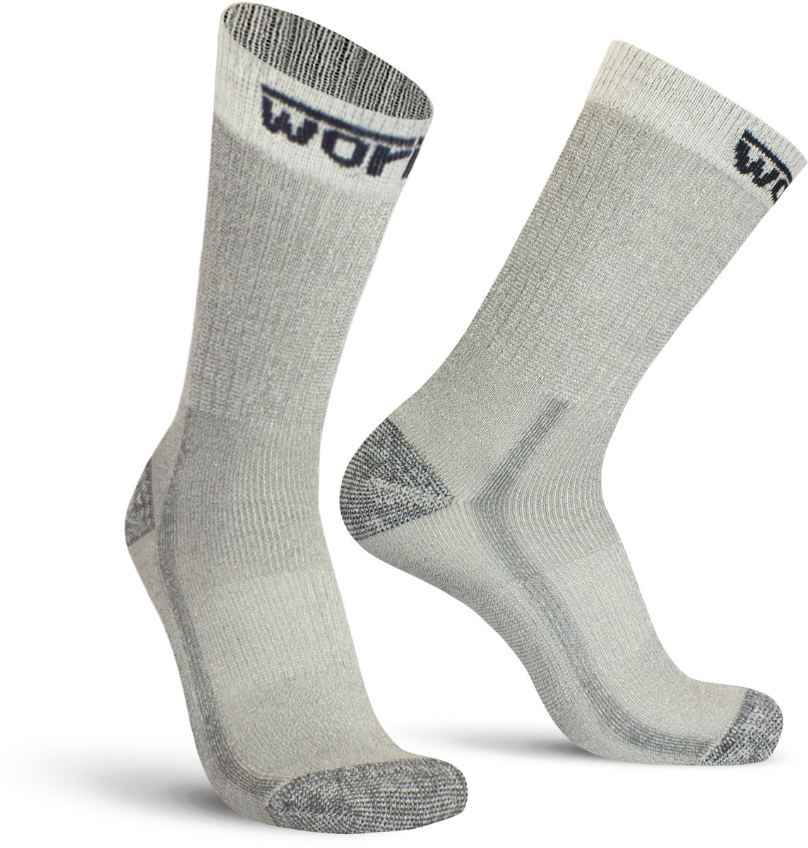 Worik - 2-Pack - Warme Halvehoge - Smart Flow - Heren / Dames - zilver - 38-40 - WALH
