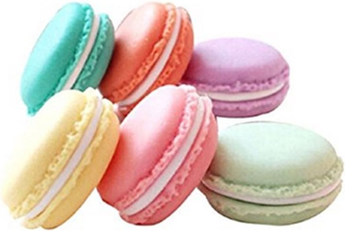 Kleurrijke Mini Macaron Vormige Opbergdozen - 10 Stuks Pillendoos, Sieraden Organizer en Oordopjes Houder voor Reizen