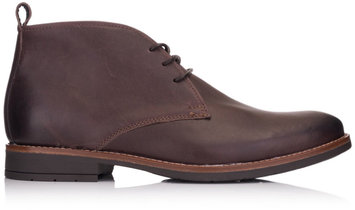 Omnio chukka boots donkerbruin waxed leer