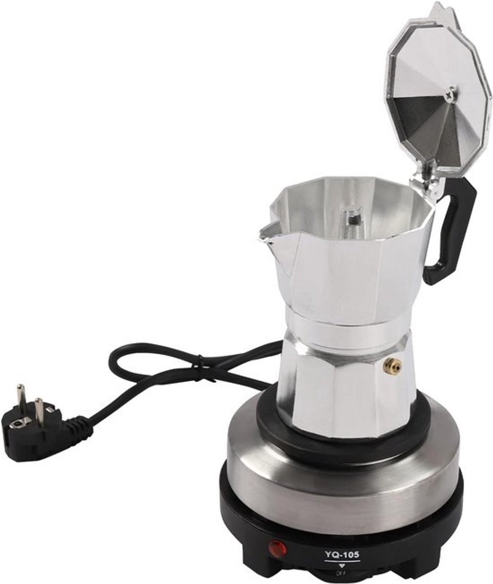 Elektrisch Espressomachine 500W voor Thuis en Kantoor - Rvs
