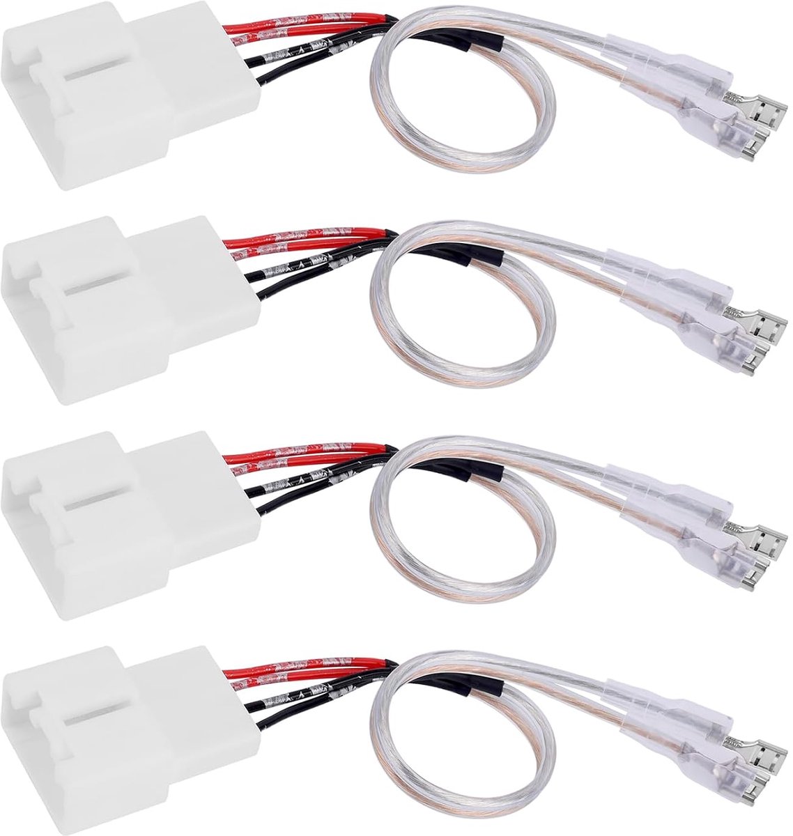 4 Stuks 72-5602 Kabelboom, Kabelboom voor Autodeurluidsprekers Adapter Connector Stekker Luidsprekerdraad Adapter voor Ford Explorer Escape & Mazda 2 3 6 CX-3 CX-5
