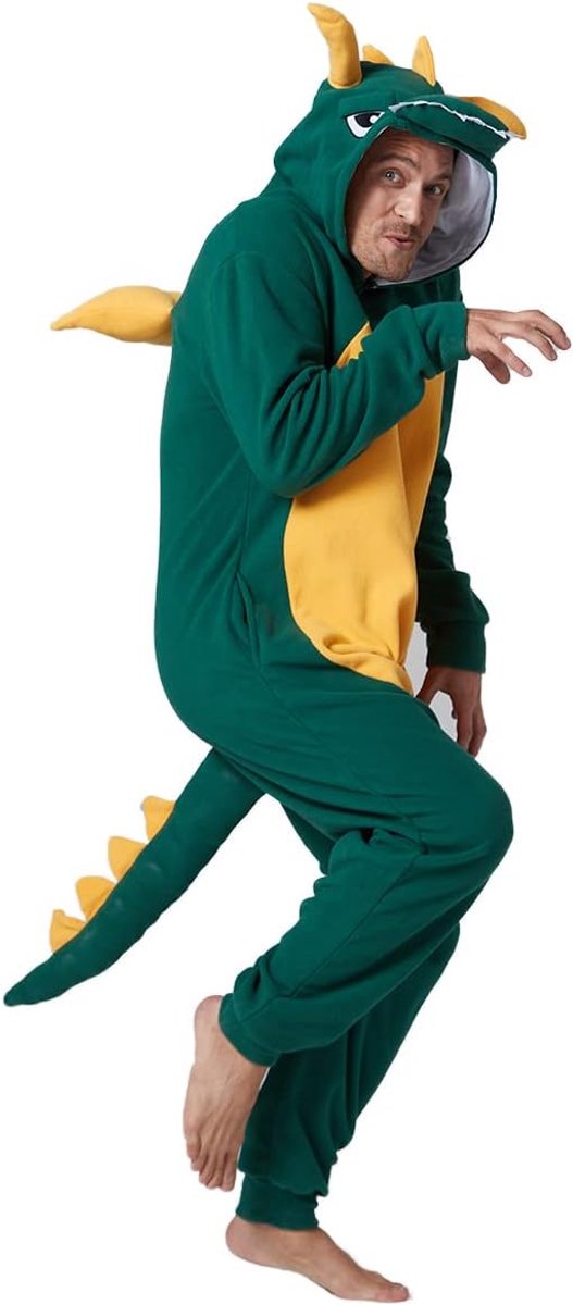 Dierlijke draak pyjama's uniseks volwassenen capuchon mannen vrouwen jumpsuit kostuum cosplay nachtkleding