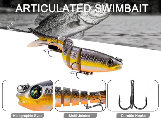 3 stuks visaas, alle waterlagen serie set voor snoek, baars, snoekbaars (meerkleurig) — afbeelding 2
