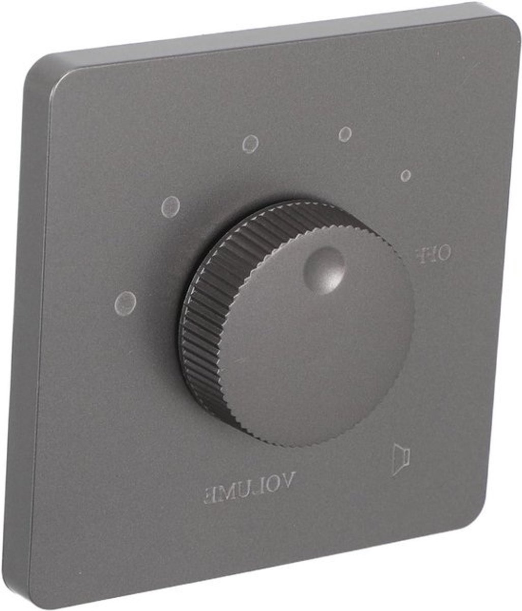 Inbouw Volume Regelaar - Audio Knop - Geluidsregeling Kamer - Verzonken Ontwerp - 86 x 45 cm - Grijs