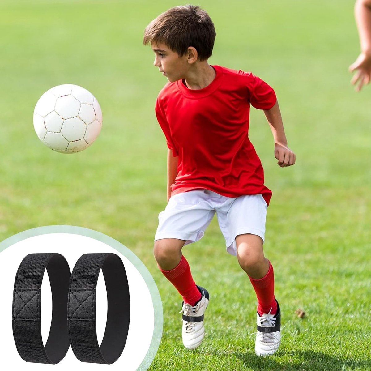 4 paar veters fixeerband voetbal, veters fixeerband voor voetbalschoenen voorkomt het losraken van de strikken, stretchband, veters, scheurvaste bevestiging, anti-losse schoenveters, wit, L