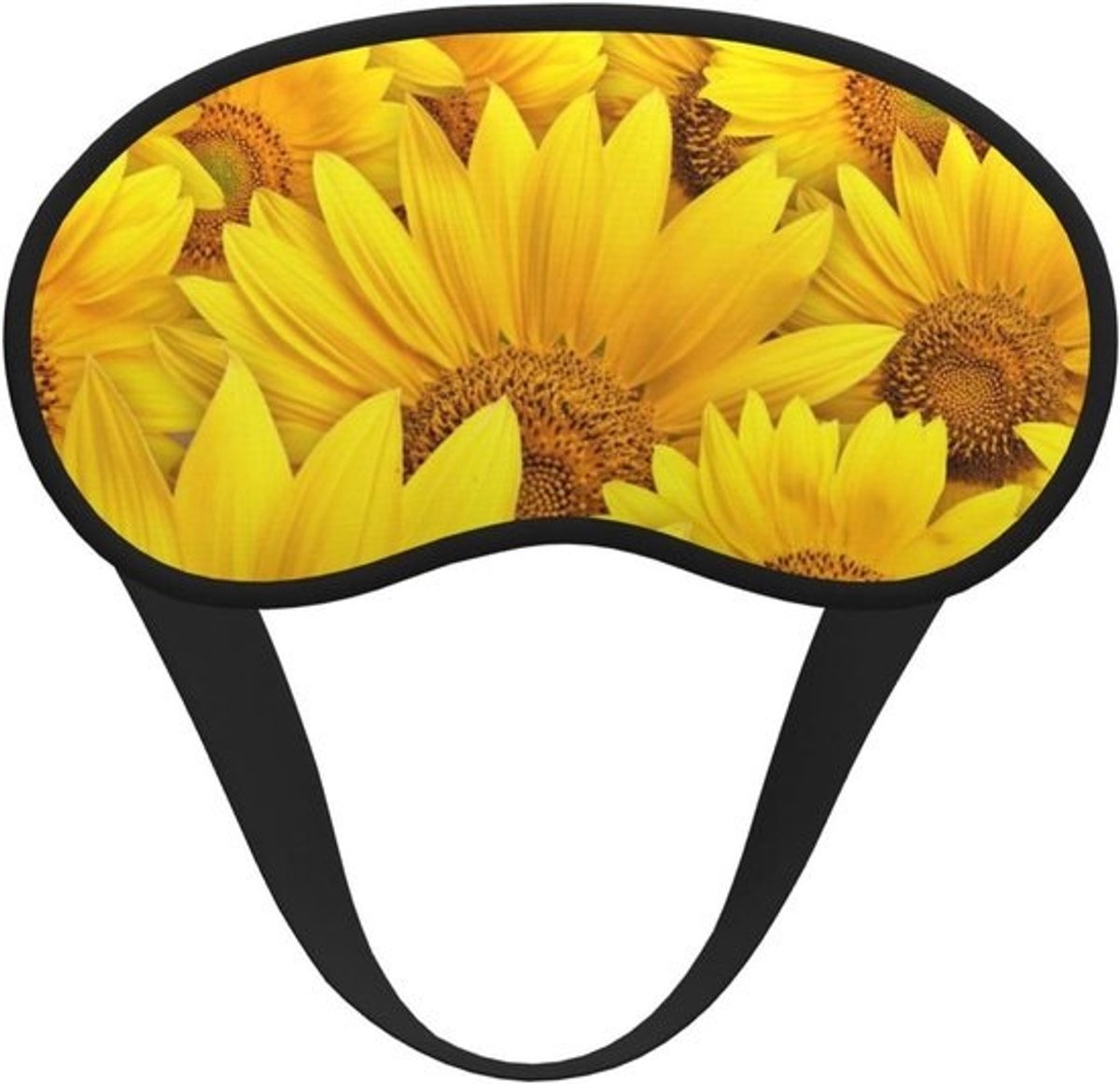 Zonnebloemen Gedrukt Verduisterend Slaapmasker Zacht Verduisterend Oogmasker Slapen Oogmasker